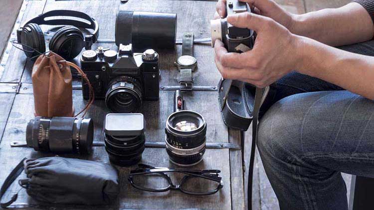 Camera, lenses, headphone, and a watch are examples of personal property.