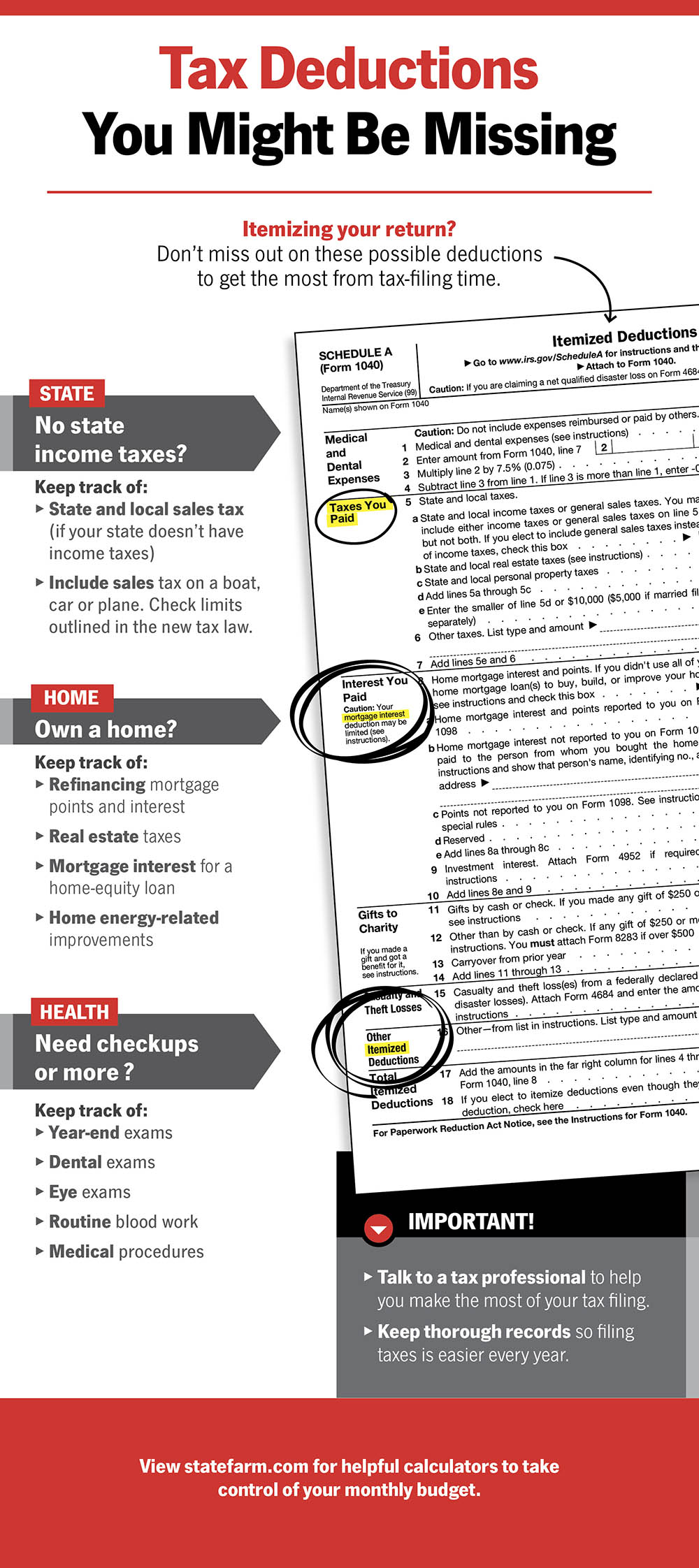 Infographic describing tax form.