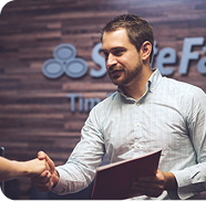 State Farm Agnet shaking hands