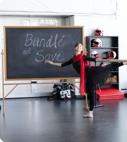 Bundle is Life red shirt football player