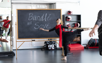 Bundle is Life red shirt football player