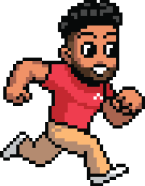 8bit Jake running right