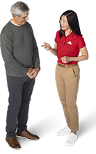 State Farm Agent with customer